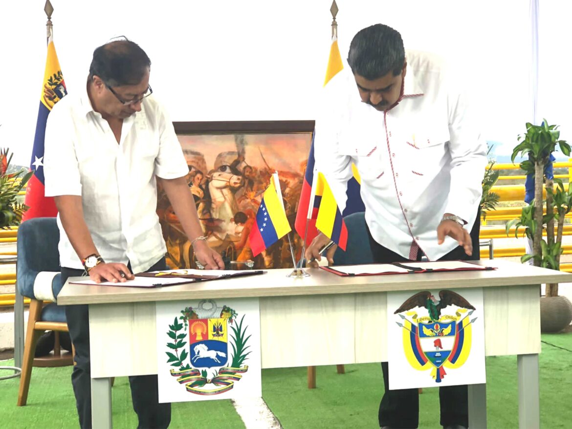 Los Presidentes Nicolás Maduro de Venezuela y Gustavo Petro de Colombia celebraron la profundización del Acuerdo de Alcance Parcial No. 28 Los Presidentes Nicolás Maduro de Venezuela y Gustavo